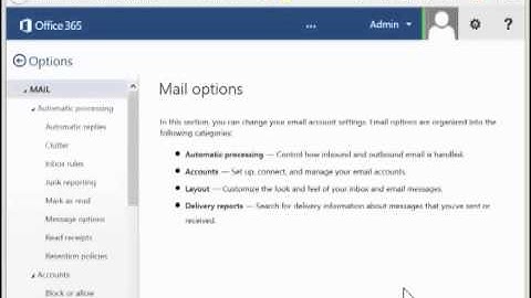 Enable the Clutter feature in Office 365 Exchange Online