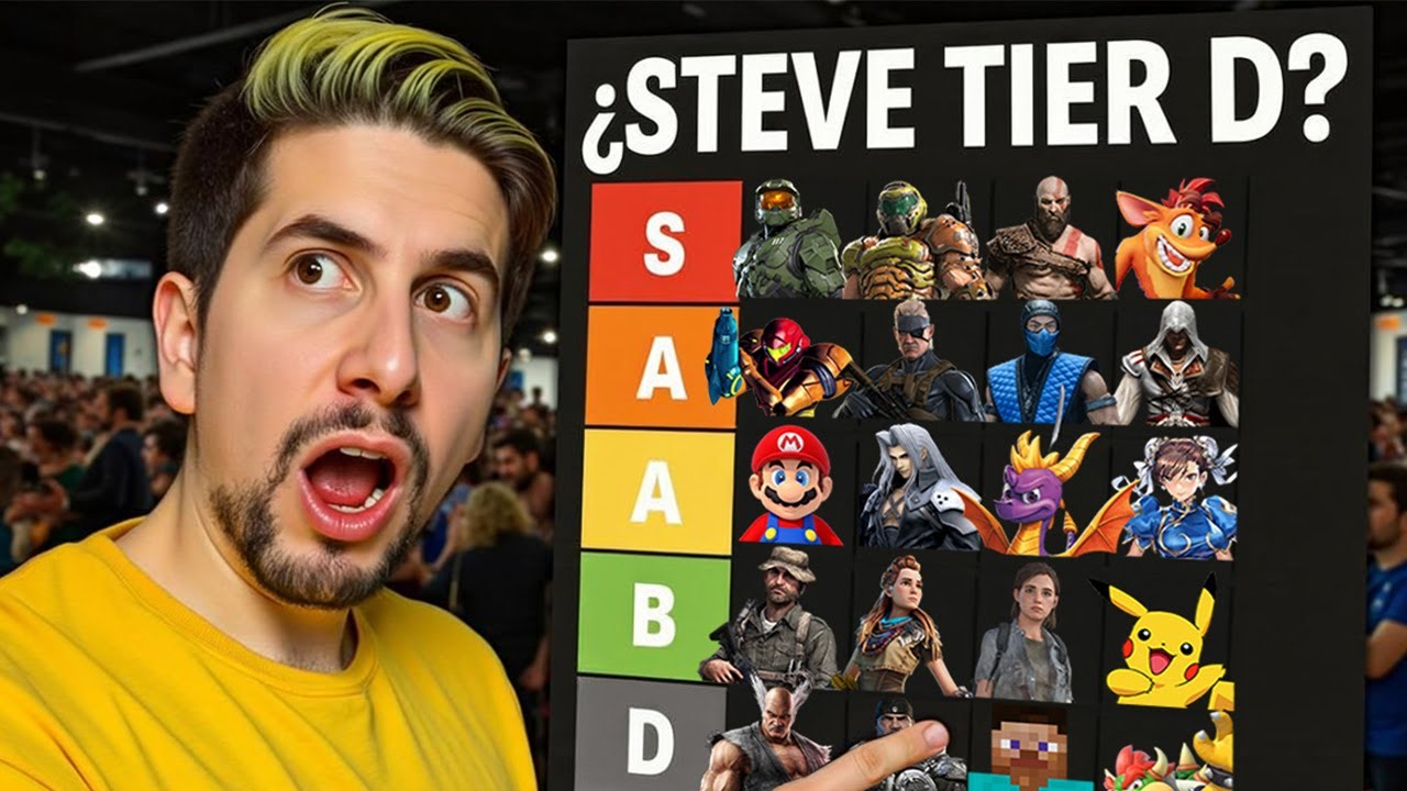 100 Gamers Hacen Tier List de Personajes de Videojuegos