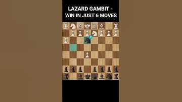 LAZARD GAMBIT - Win in Just 6 Moves #shorts #chess