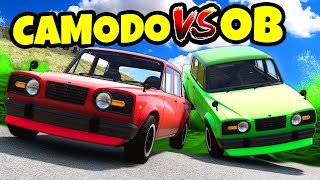OB vs CAMODO Escape the ACID Flood Challenge in BeamNG Drive Mods!