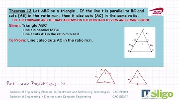 Theorem 12 Leaving Cert Higher Level Maths