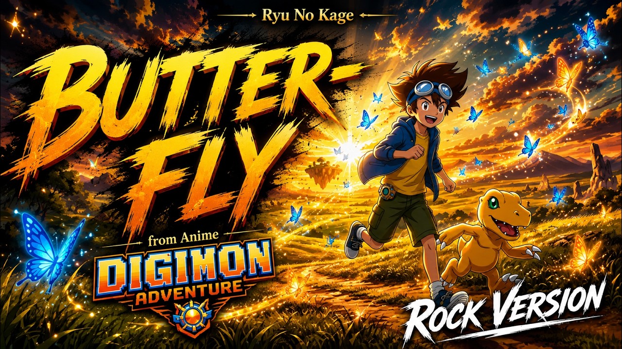 Butter-Fly (Rock Version) - Arranged by Ryu No Kage | Digimon
