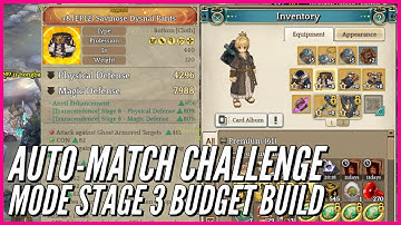 Auto-Match Challenge Mode: Stage 3 - Budget Build! | Tree of Savior