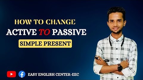 Active Voice to Passive Voice| Simple Present Tense| Basic English Grammar| Easy English Center-EEC