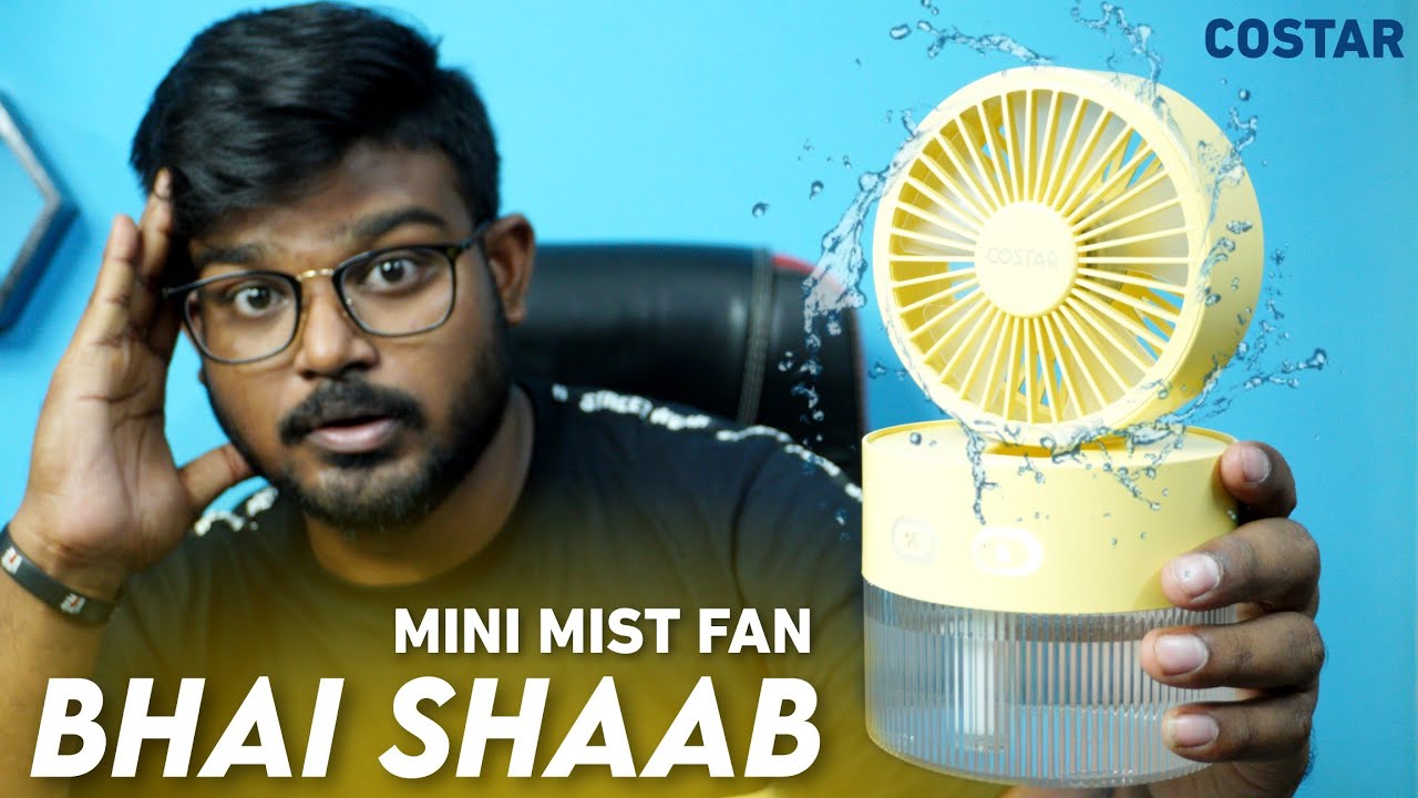 COSTAR Rechargeable Fan Review With BLDC Motor 🔥| Mini Fan With Mist Humidify | Mini fan Review