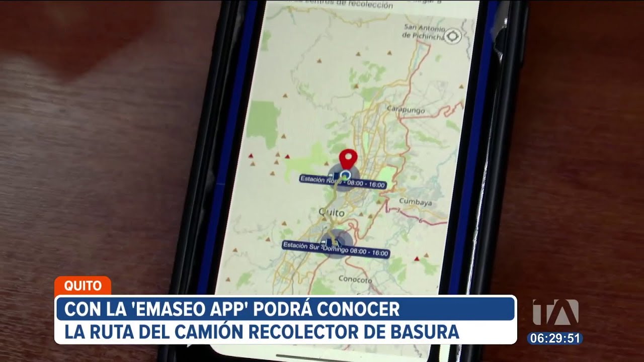 Aplicación de Emaseo muestra en tiempo real donde esta el camión ...