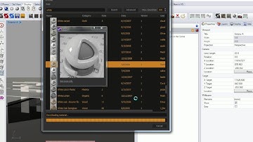 19 - Rhino Maxwell - Materials Menu and MXM Gallery with Materials Applied to Layer