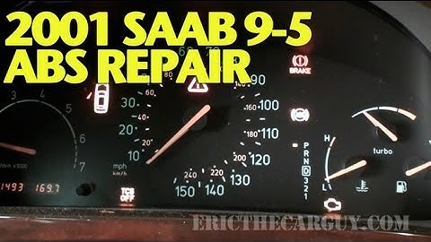 Solving 2001 Saab 9-5 ABS/TCS/CEL Problem -EricTheCarGuy