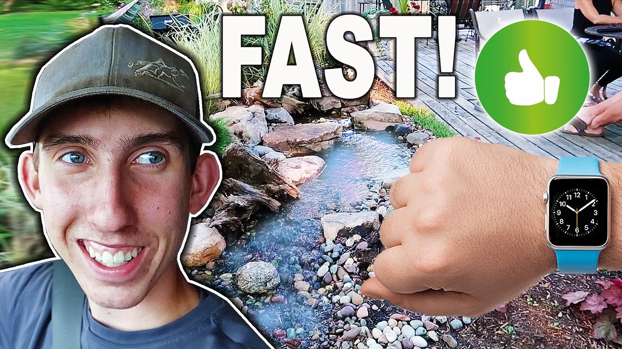 ВОДОПАД построен за 2 ЧАСА!