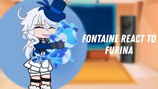 Fontaine react to Furina // 1/1 // Genshin impact // Gacha club