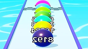 Ball Run Infinity Number Up To (128M, 256M, 512M, 1024M) ! All Levels Gameplay Part 175 android, ios