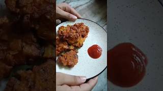 crispy onion potato fritters | aloo pakoda #food #recipe #cooking #asmr #shorts #viral #trending
