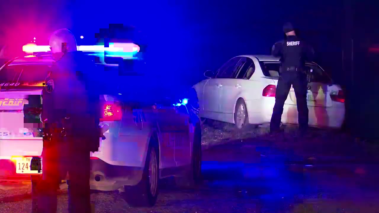 Pursuit Ends With Suspect Bailing into Ditch | Crosby, TX