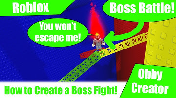 How to Make a Boss Battle in Obby Creator! [Roblox - Obby Creator]