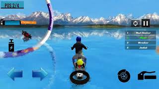 Beach Water Surfer Motorbike Rider Stunts Racing screenshot 1