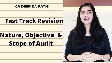 Chapter 1 Revision CA Inter Audit | CA Deepika Rathi