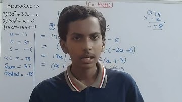 Q7-9 Ex14H Factorisation | ICSE Math Class 8 | S. Chand Solutions | OP Malhotra |
