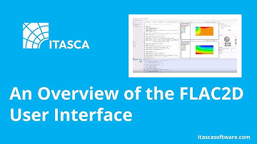 An Overview of the FLAC2D User Interface | ITASCA Software Academy