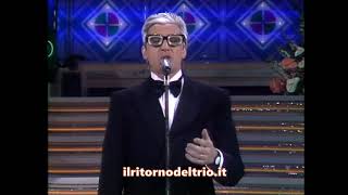 Il Trio - Tullio Solenghi imita Enzo Biagi - Sanremo 1986