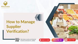 How to Manage Supplier Verification
