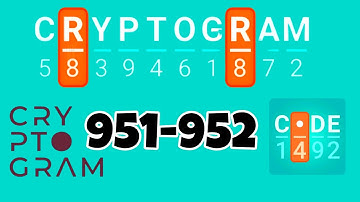 CRYPTOGRAM level 951 952