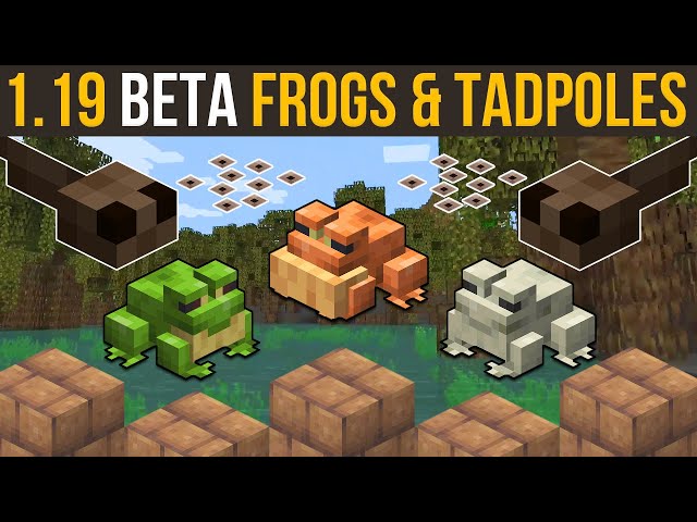 Minecraft 1.19 Frogs, Tadpoles & New Eggs! 