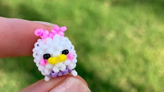 How to make beaded Daisy Duck. Mini amigurumi.