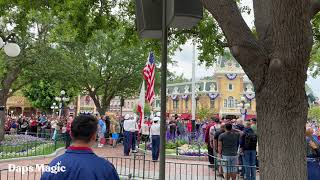 Memorial Day Flag Retreat Ceremony with Navy Band Southwest at Disneyland 4K