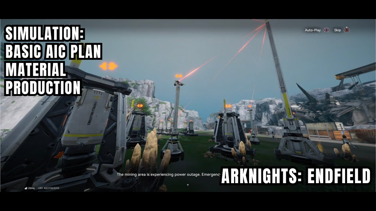 [Arknights: Endfield Simulation] Basic AIC Plan - Material Production: Produce Materials For Repair