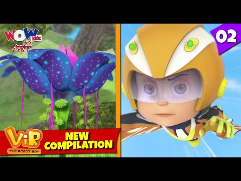 शक्तिशाली रोबोट 02 💥| Superhero Vir 🤖| Vir The Robot Boy in Nepali | वीर रोबोट केटा | Nepali Cartoon