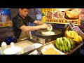 Thai pancake - Banana Durian mango and egg - thailand street food Kzone
