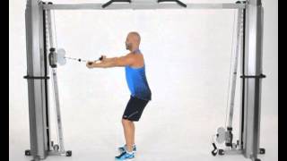 Standing Cable Row from Middle Wide Underhand Grip