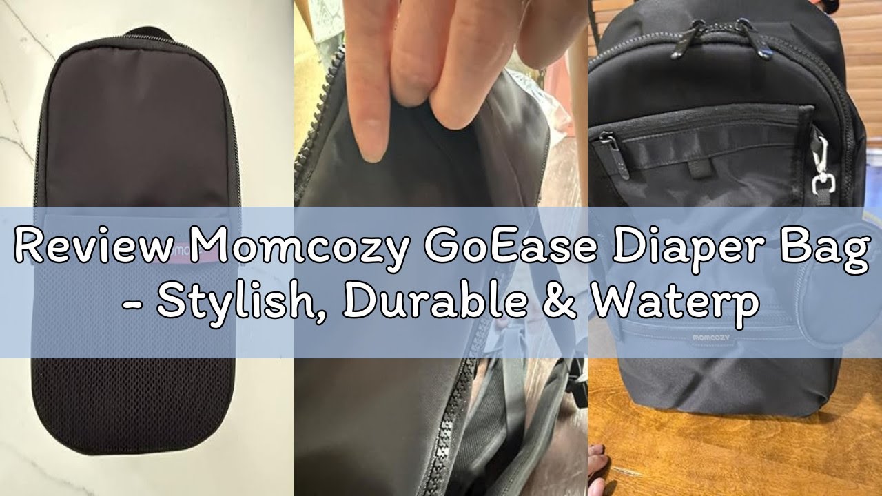 Review Momcozy GoEase Diaper Bag - Stylish, Durable & Waterproof Baby Bag with Multi-Pockets, Laptop