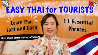 Learn Thai for Tourists | Short Useful Words and Phrases to survive in Thailand 🇹🇭