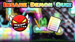 Guess The Insane Demon! (Geometry Dash)