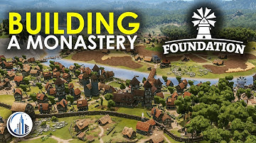 Building a Basic Medieval Monastery in Foundation Game!