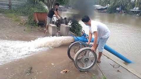 bơm nước trục xiên (made in việt nam) em chỉ thử máy thôi ạ
