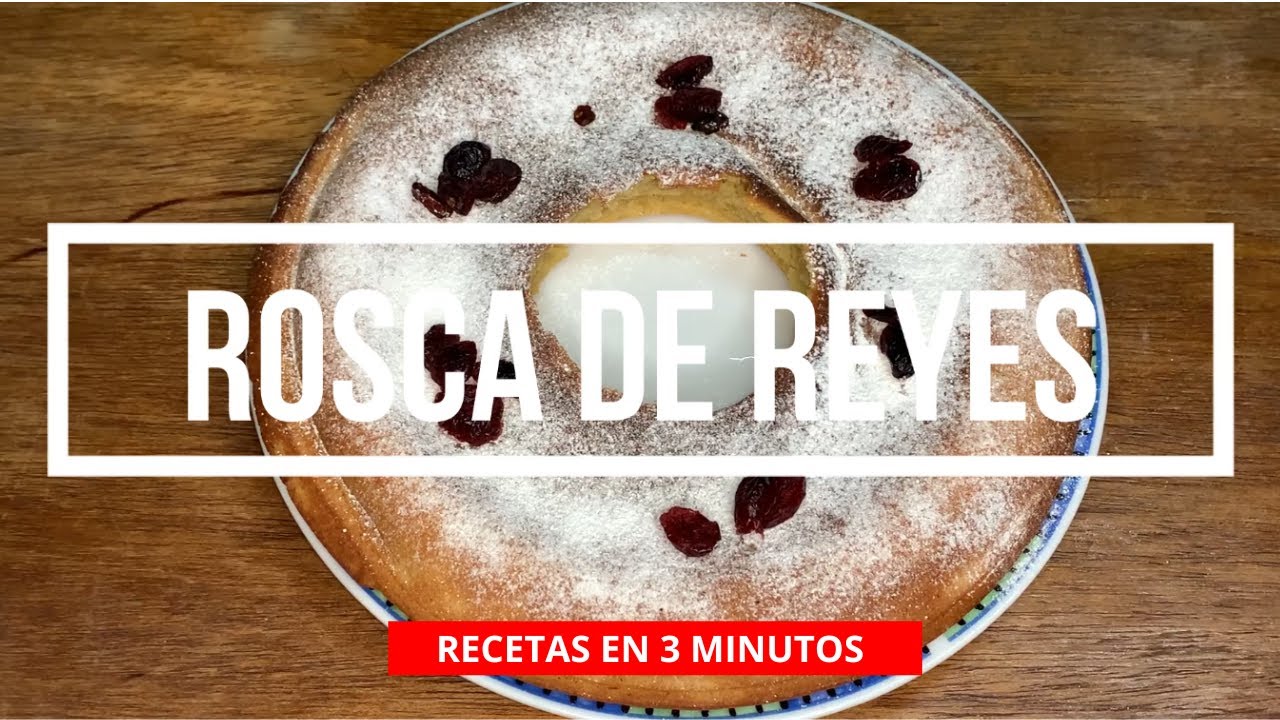 Cómo hacer Rosca de reyes SIN HORNO SIN AMASAR - Recetas en 3 minutos