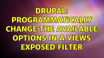 Drupal: Programmatically change the available options in a views exposed filter (2 Solutions!!)