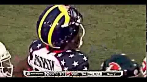 Denard Robinson Senior Bowl Highlights