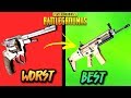 EVERY GUN IN PUBG RANKED WORST TO BEST! (UPDATED 2018) - PlayerUnknownsbattlegrounds