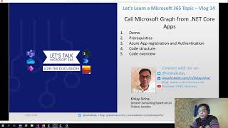 Call Microsoft Graph from .NET Core Apps - Learn a #Microsoft365 Topic – Vlog 14 #MicrosoftGraph