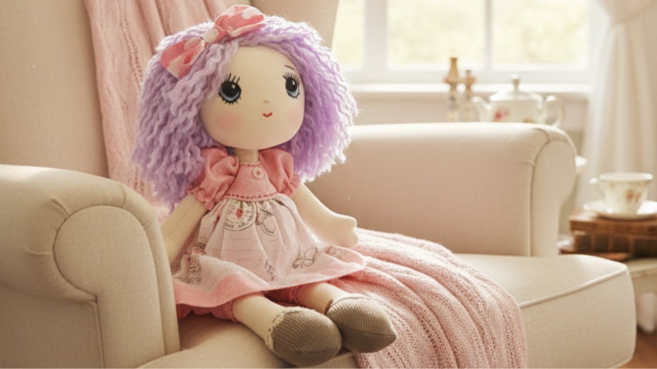 🥰¡TE ENCANTARA! 🥰Muñeca de Trapo Fácil de Hacer Y MUY BONITA 👧🧵