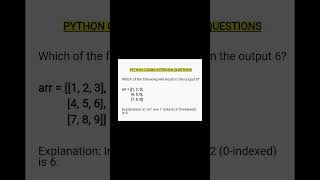 Python coding interview questions || Python array