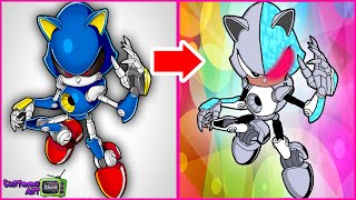 Sonic the Hedgehog characters Glow Up Into Super Heroes - Super Transformation - Cartoon Art Show