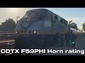 CDTX F59PHI Horn rating