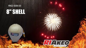 DISPLAY SHELL-8 INCH RKD-S08-03 | RIAKEO FIREWORKS