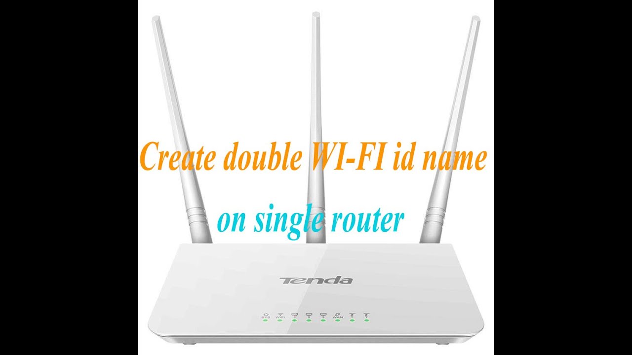 Creating Custom Name For Router How to create single router double WI-FI id name#techtubic - YouTube