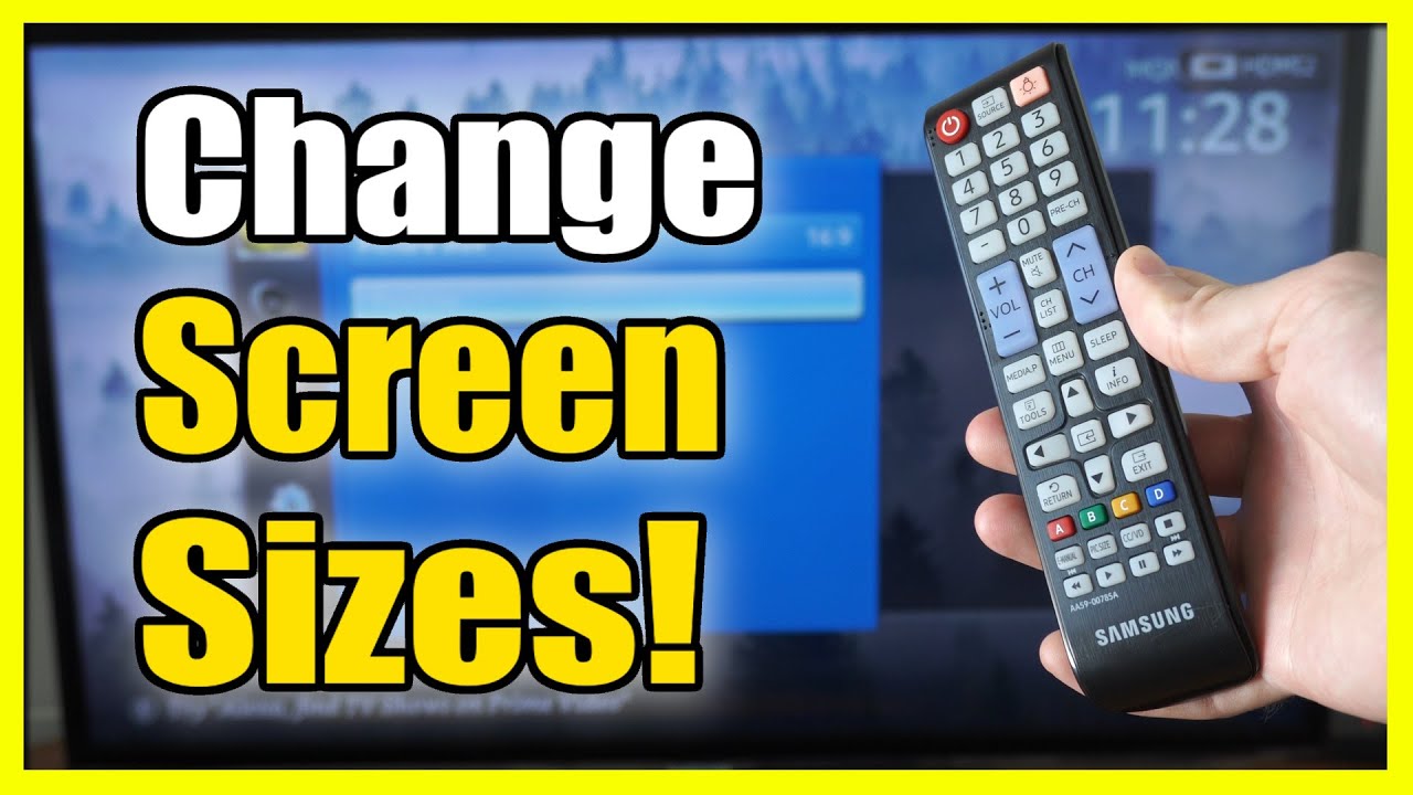 How To Adjust Screen Size & Aspect Ratio On Old Samsung Tv (16:9, Screen  Fit, 4:3) - Youtube