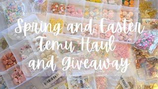 HUGE Spring / Easter Temu Craft Haul [GIVEAWAY]